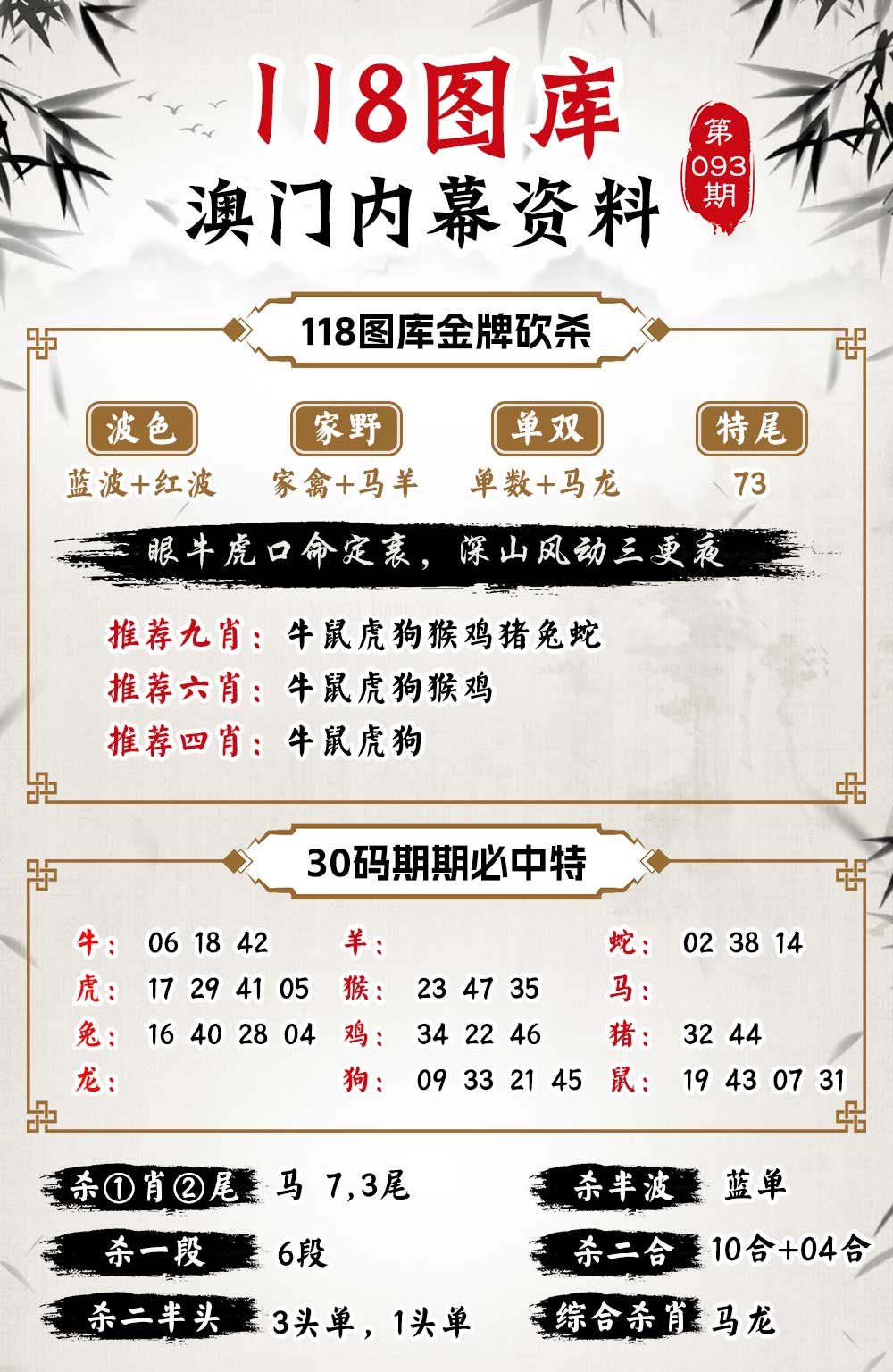 093期118内幕资料[图]